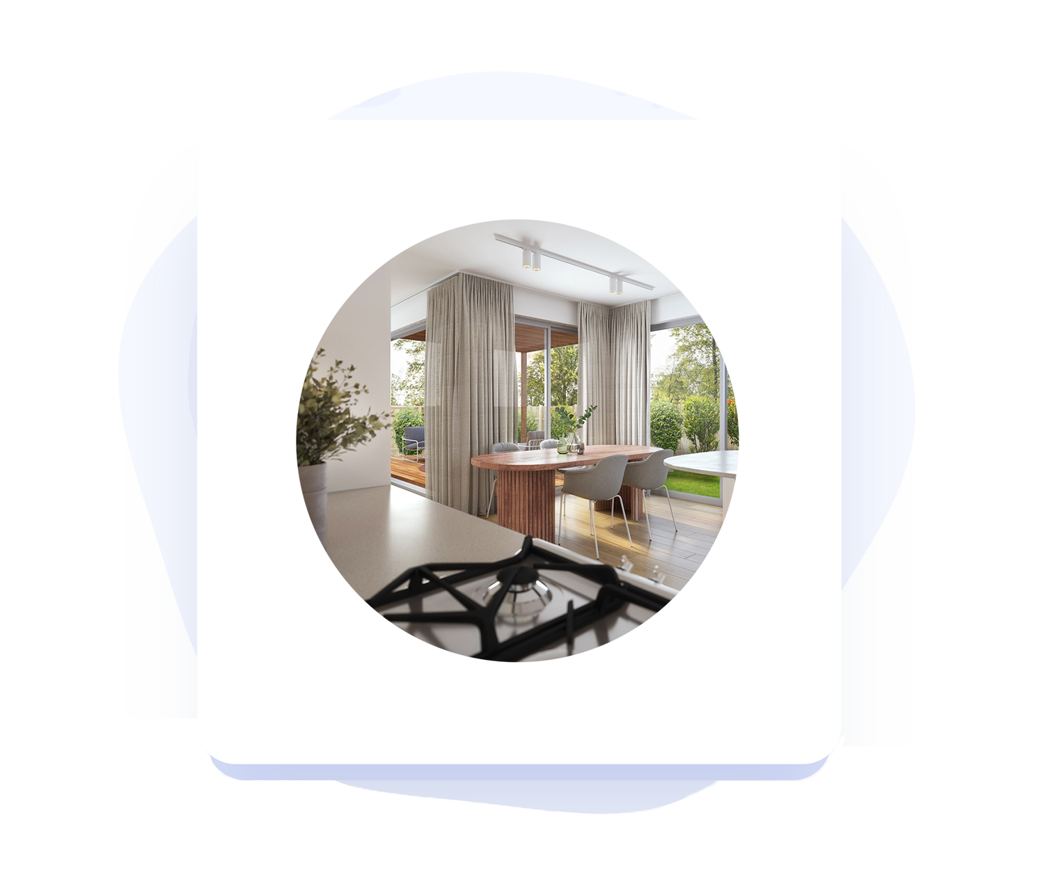 3d Rendering Kitchendining